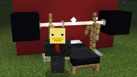 How to build a bench press in minecraft!