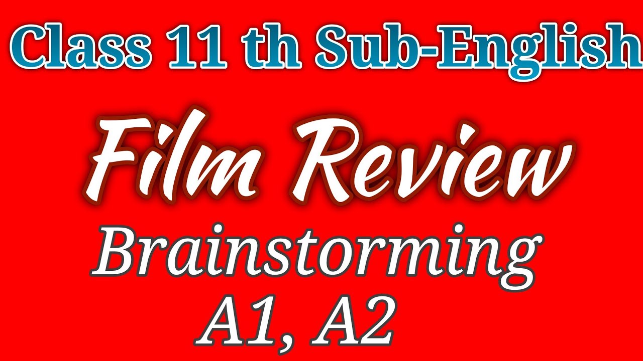 3.5 Film Review Brainstorming A1, A2 YouTube