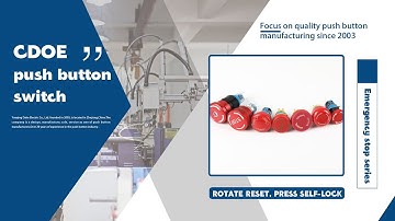 How do I set the emergency stop switch back to the unlocked position? | plastic push button switch