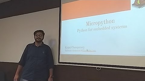 Micropython - Python for embedded systems