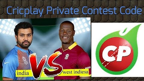 IND VS WI Cricplay Private Contest Code 11 Nov 2018