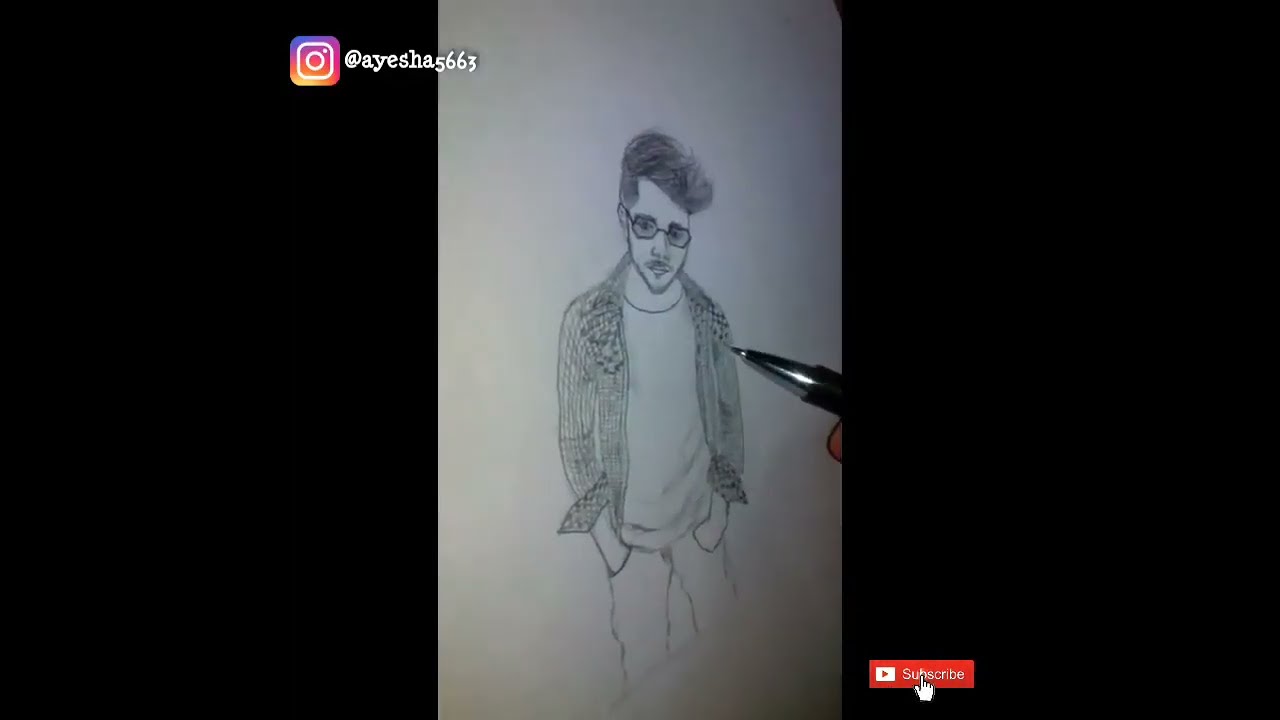 LOCKDOWN SKETCH SERIES BY AK47 PART-2 (MERAJ BHAI SKETCH)