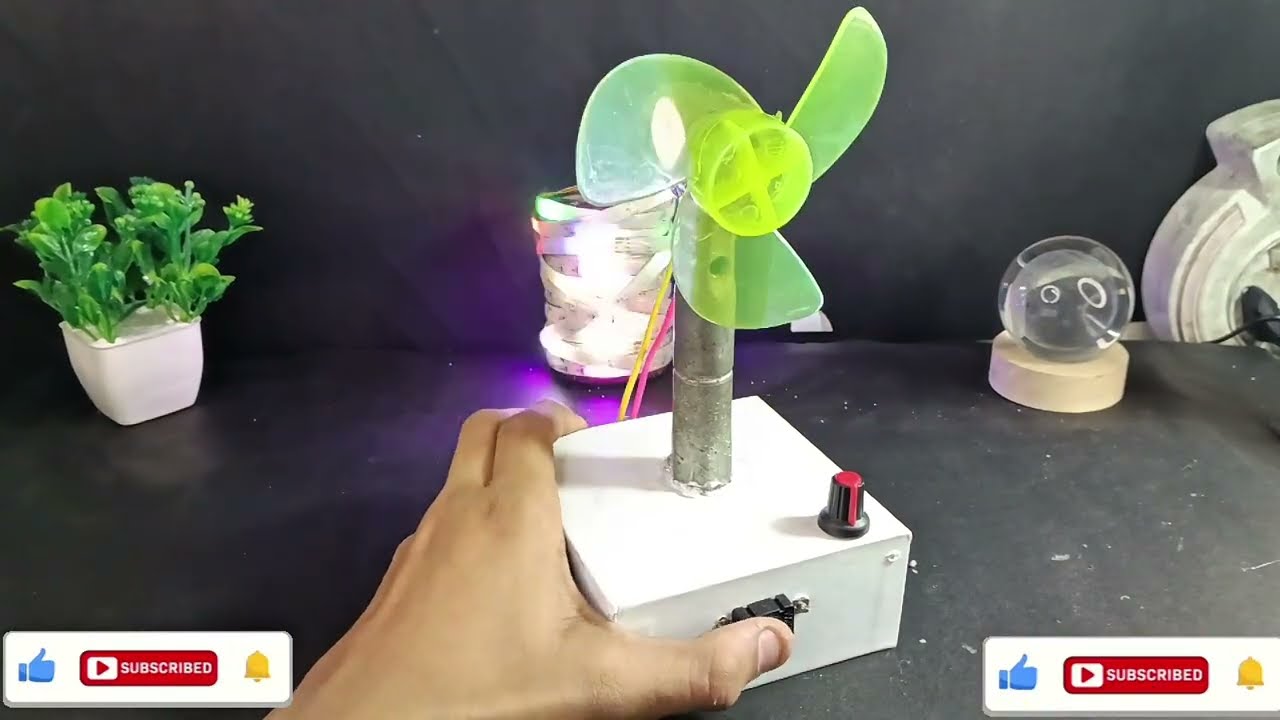 How to make Diy fan project l DC motor and propeller 😱 - YouTube