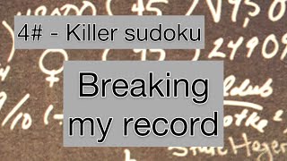 Breaking my personal record - Killer sudoku easy screenshot 4