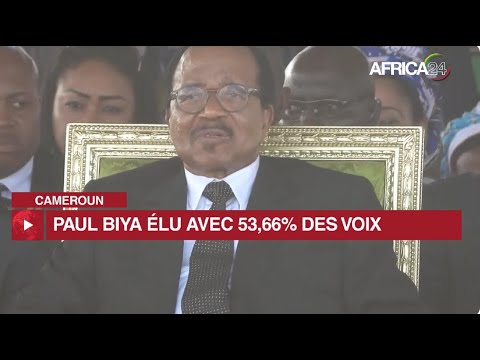 Cameroun : Paul Biya déclaré vainqueur de la présidentielle avec 53,66 ...