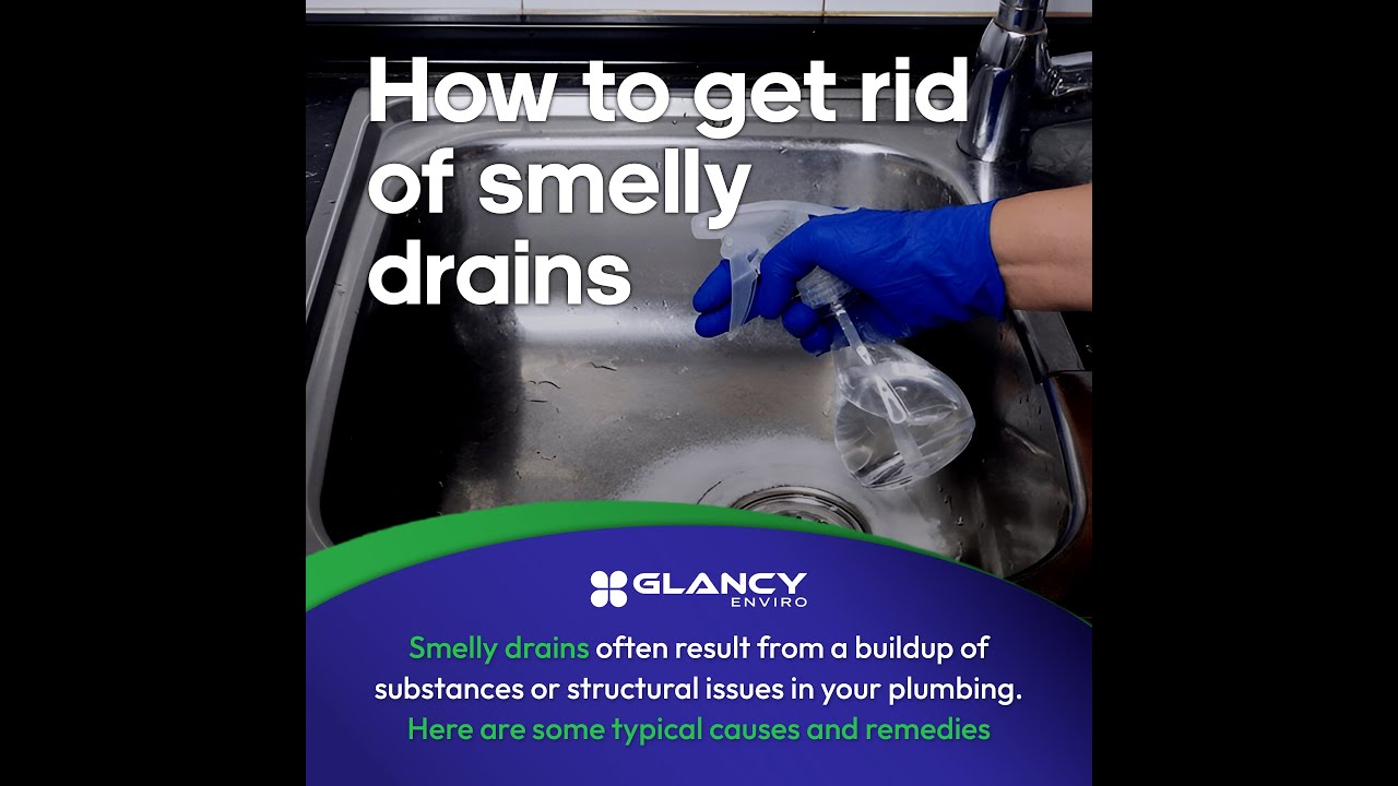 How to get rid of smelly drains. #smellydrains - YouTube