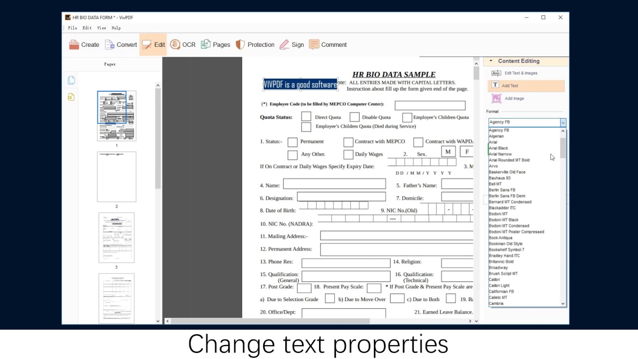 How to Insert Text into a PDF Document - YouTube