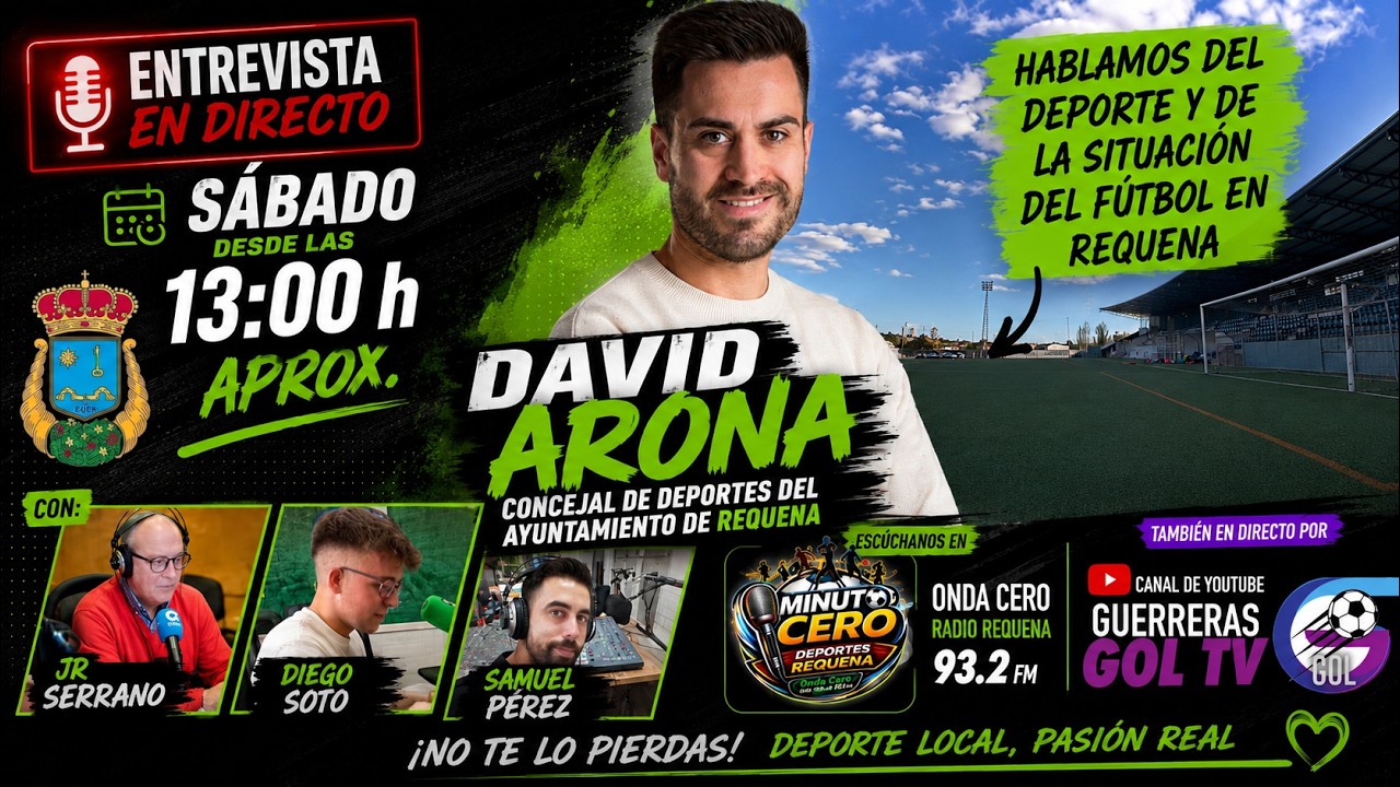 ENTREVISTA DAVID ARONA MINUTO 0 RADIO REQUENA