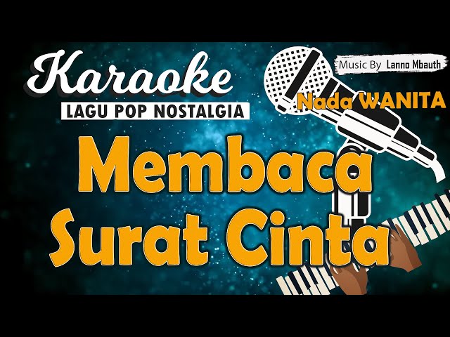 Karaoke SURAT CINTA - Nur Afni Octavia //Nada WANITA //Music By Lanno Mbauth class=