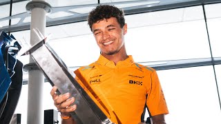 Celebrating Lando's First Win! | Lando Norris Brings The Miami Grand Prix Trophy Home!