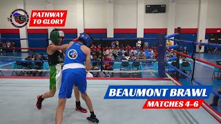 Pick Your Favorite Fight!  Amateur Boxing Beaumont Brawl Matches 4-6 USA Boxing Sanctioned.