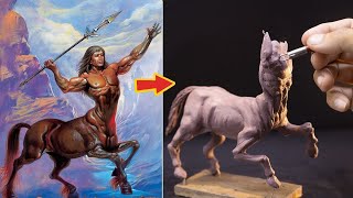 ASMR Half Man Half Horse Sculpture | Amazing Sculpture