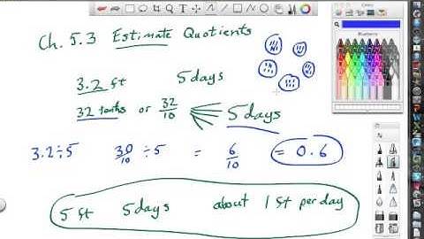 5th 5 3 Estimate Quotients