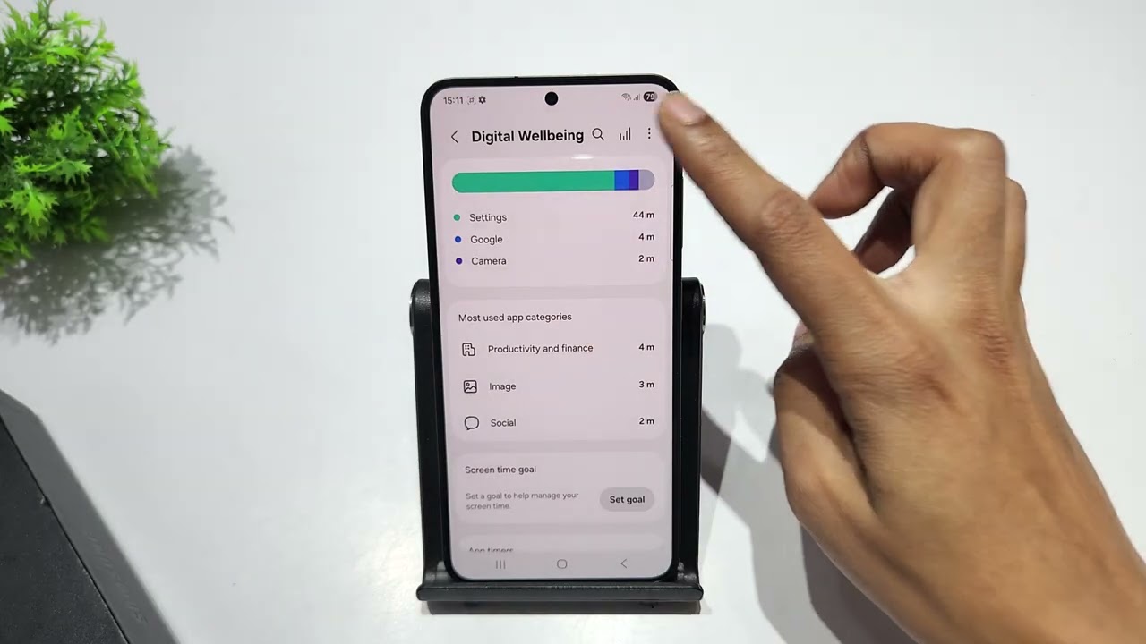 How to set digital wellbeing galaxy s25 ultra | Galaxy s25 digital wellbeing data delete kaise kare