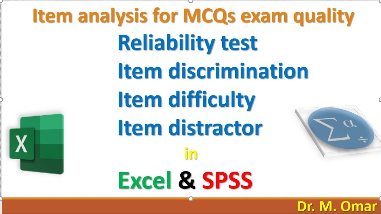 item-analysis-for-mcqs-exam-reliability-test-item-discrimination-item-difficulty-item