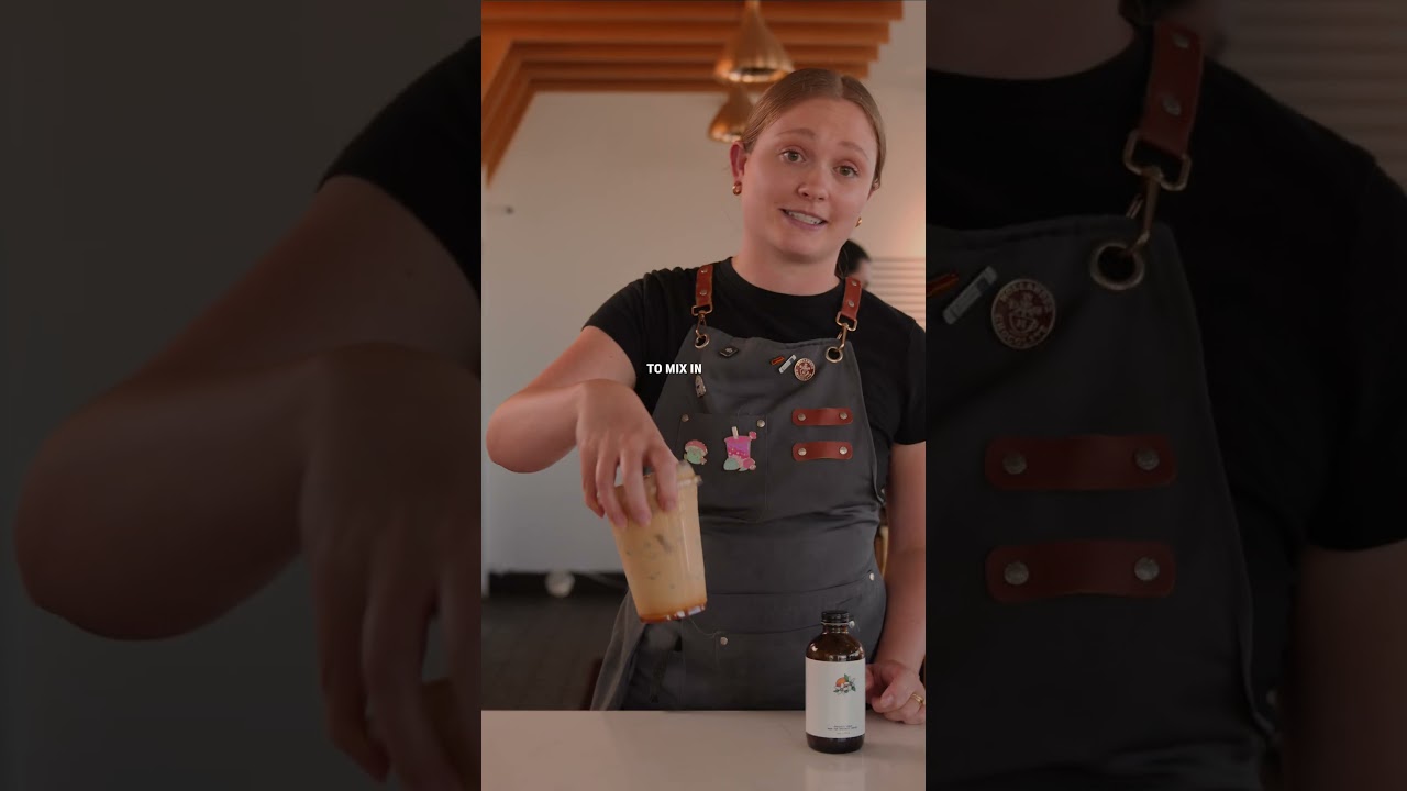 The only right way to make an iced latte!