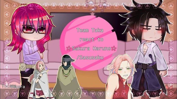 Seventh team react to sakura sad😢 ღ🌸🍜🍥, •gacha club-cute