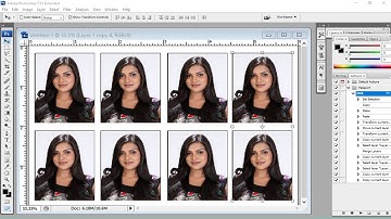 How to Create action passport size photo in photoshop cs3 #Passportaction