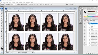 How to Create action passport size photo in photoshop cs3 #Passportaction screenshot 1