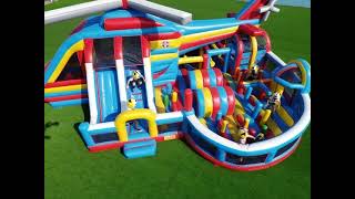 🚁💥🌈 Helicopter Theme Inflatable Park ✈️🎉😄Chinee Inflatables