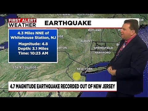 Earthquake felt in parts of western Massachusetts - 11 a.m.