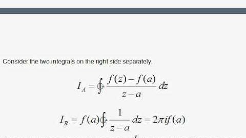S3. Cauchy Integral Formula