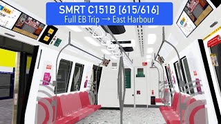 SGBVE / Harbourvale: Full Eastbound AEL Trip ft. Legacy C151B [615/616]