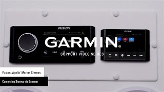 Garmin Support | Fusion® Apollo™ Stereos | Connecting via Ethernet