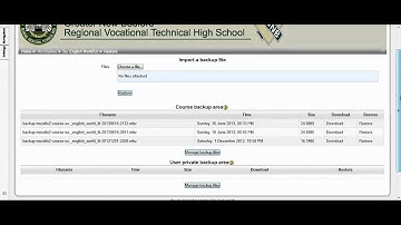 Backup and Reset Your Moodle Course