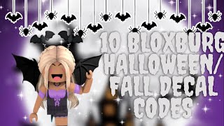 -||~10 FALL   HALLOWEEN DECAL CODES!!~||-aurveli-|| (Roblox Bloxburg)