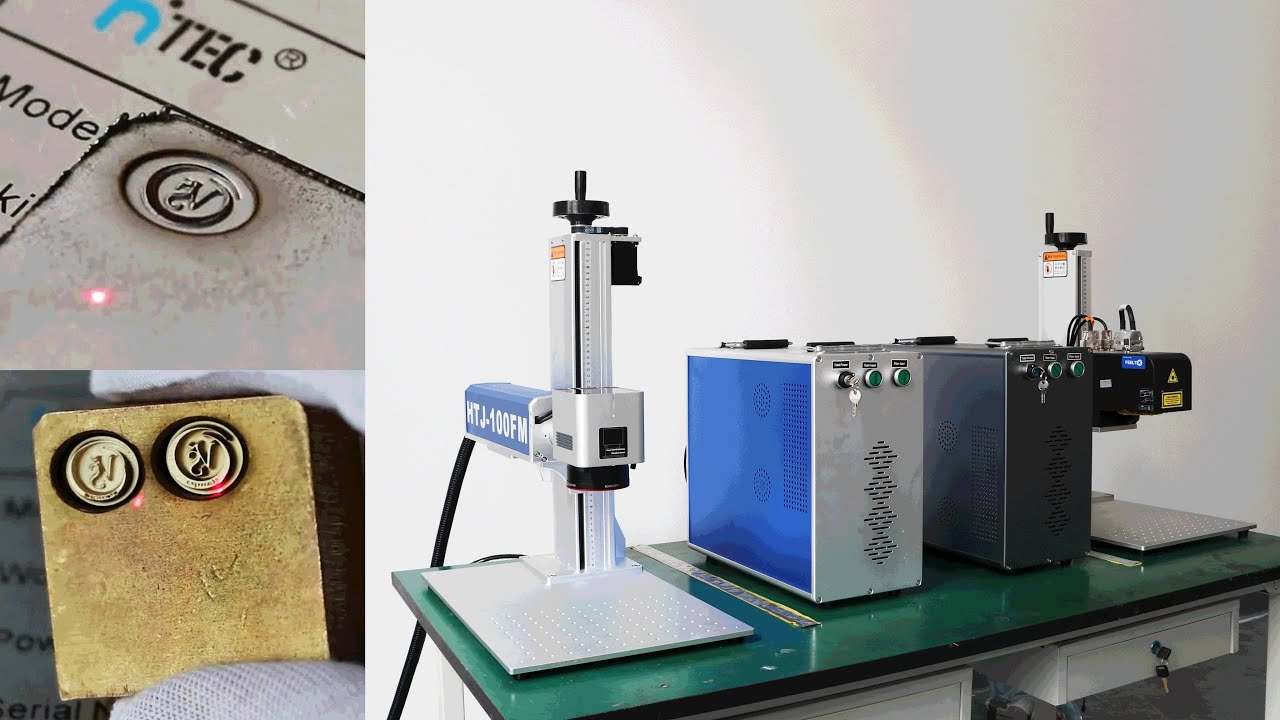 Laser engraving cutting on aluminum copper with HITEC CNC Machine