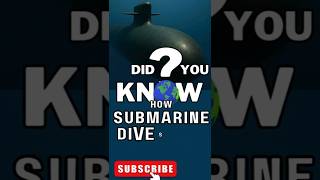 How Do Submarines Works Dive and Surface, Explained 4k #submarine  naval engineering short #short
