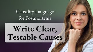 Causality Language for Postmortems: Write Clear, Testable Causes