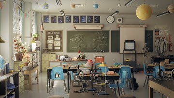 High School Science Lab - Unreal Engine 4 Environment