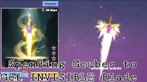 Spending Gcubes to Get Invisible Blade in Skyblock ||Blockman Go