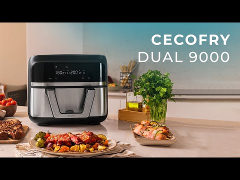 Cecofry Dual 9000 Freidora sin aceite airfryer dietética digital y compacta  sin aceite de 9 L.