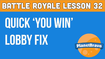 How To Make a Simple Battle Royale in Unreal Editor: Lesson 32