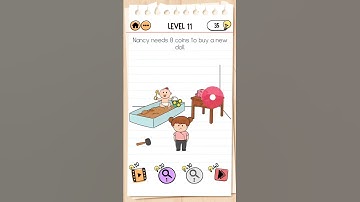 The McBrain Family Level 11 Nancy needs 8 coins to buy a new doll, Brain Test 2