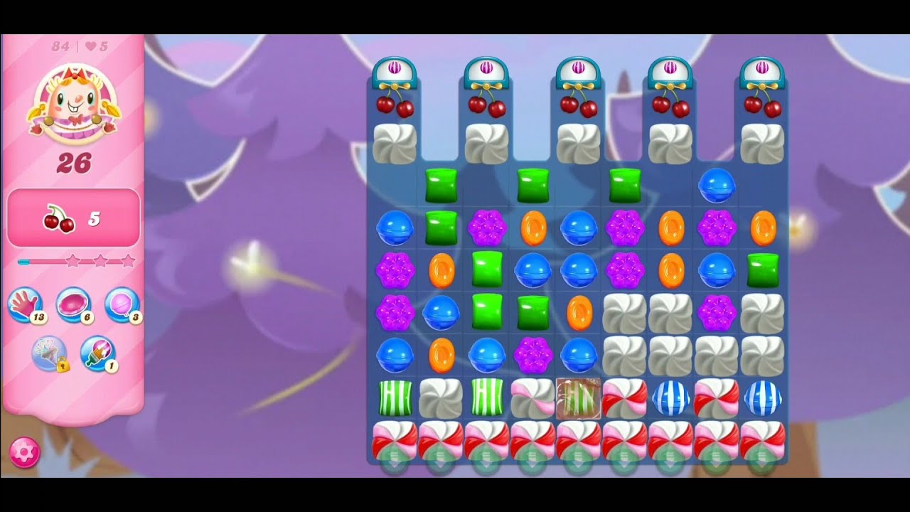 Candy Crush Saga (Fase 84) Capítulo Floresta Fantástica YouTube