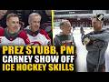 Canada’s PM Carney, Finland Prez Stubb play ice hockey during Ottawa visit, camaraderie goes viral