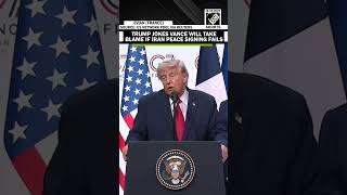 Trump jokes about JD Vance taking heat over Iran deal outcome
