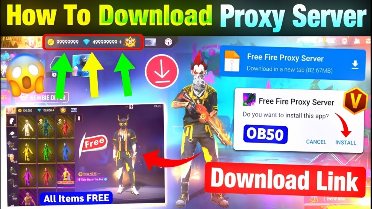 FF94 Pro How To Download Proxy Server In Free Fire 💯😱🔥 | Free Fire Proxy Server | FF Proxy Server