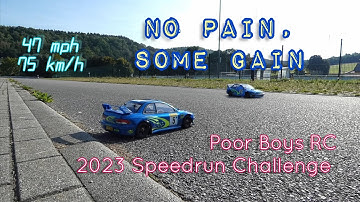 @poorboysrc 2023 Speedrun Challenge. No Pain, Some Gain. RC Car Tamiya TT-02 Subaru Impreza MC99.