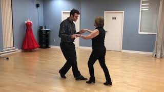 Denise R and Val Mirosh dancing salsa