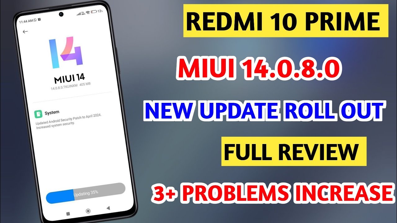 redmi 10 prime miui 14.0.8.0 new update full review 3+ problem