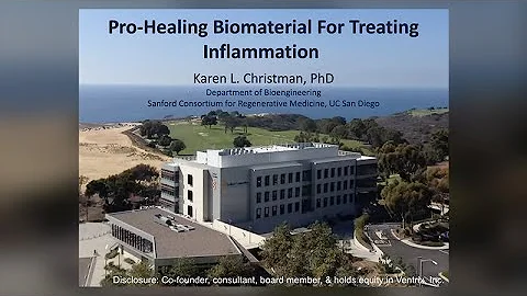 Pro-healing biomaterial for treating inflammation ...