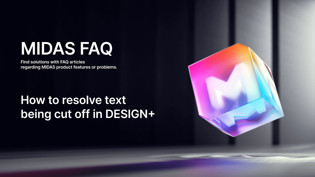 [MIDAS FAQ] How to resolve text being cut off in DESIGN+ - YouTube