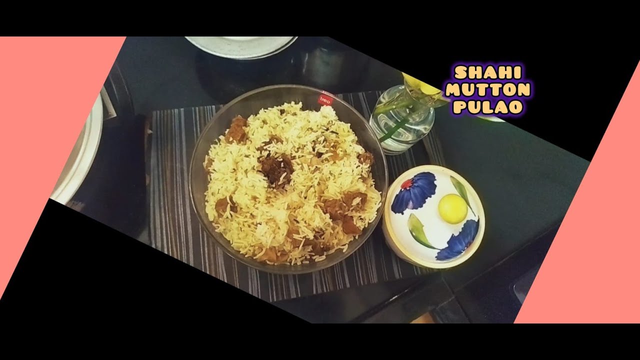 Shahi Mutton Pulao Hyderabadi Style Pulao in Electric Rice Cooker 