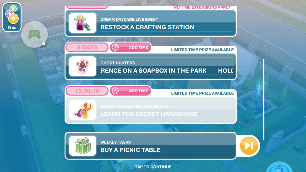 The Sims Freeplay Hold a Conference on a Soap Box in the Park Ghost