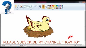 How To Make Birds, Ms Paint, Bird In Nest || howtobyak